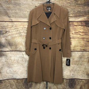 De La Creme 16 US 1201 Double Breasted Trench Coat